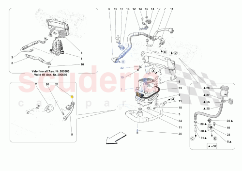 Part Diagram for Ferrari 980011