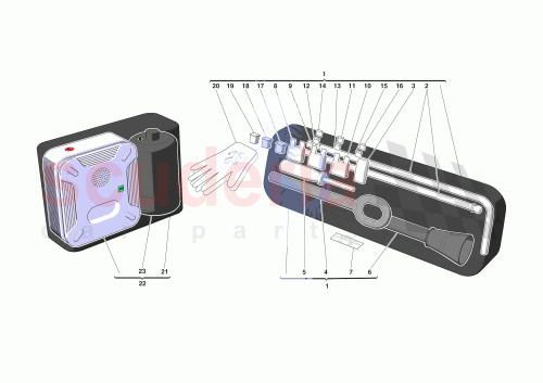 Part Diagram for Ferrari 964869