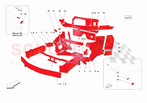 Part Diagram for Ferrari 985878910