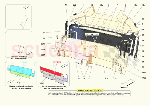 Part Diagram for Ferrari 70007442