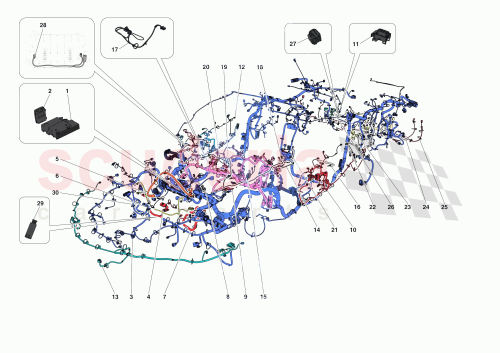 Part Diagram for Ferrari 950294