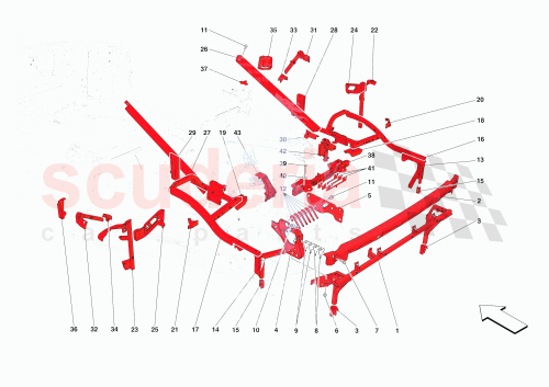 Part Diagram for Ferrari 876403