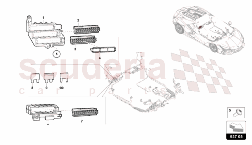Part Diagram for Lamborghini 4L0941824