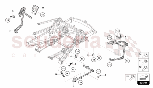Part Diagram for Lamborghini 47B813538A
