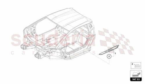 Part Diagram for Lamborghini 47B947405A