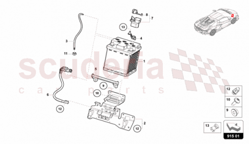 Part Diagram for Lamborghini 9J1937587C