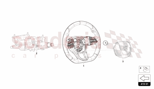 Part Diagram for Lamborghini 47B419091LXZ0