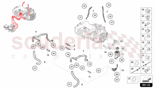 Part Diagram for Lamborghini 47B611349