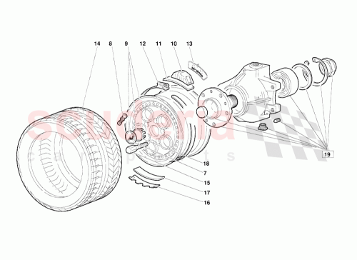 Part Diagram for Lamborghini 005329986