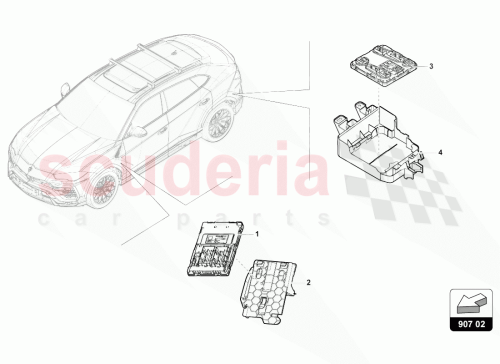 Part Diagram for Lamborghini 4M4907368A
