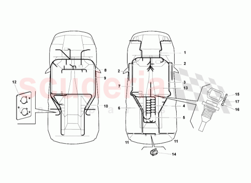 Part Diagram for Lamborghini 410971174C