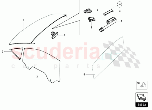 Part Diagram for Lamborghini 8U0857511