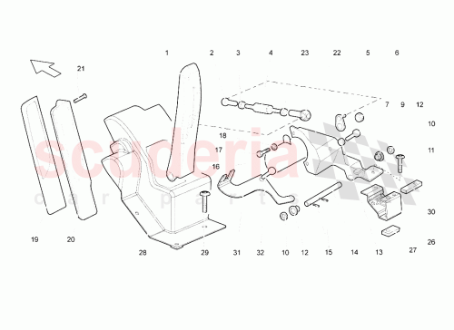 Part Diagram for Lamborghini 401864431A