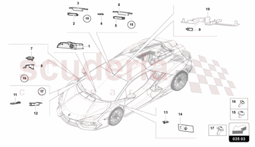 Part Diagram for Lamborghini 47B035654