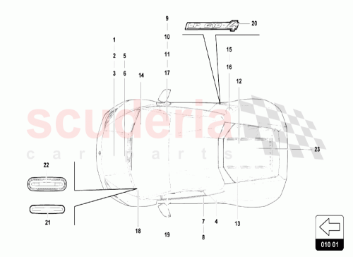 Part Diagram for Lamborghini 470010522