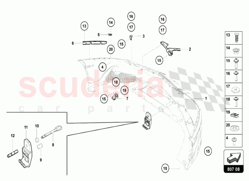 Part Diagram for Lamborghini 470807325F