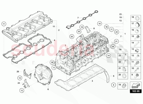 Part Diagram for Lamborghini 036103113A