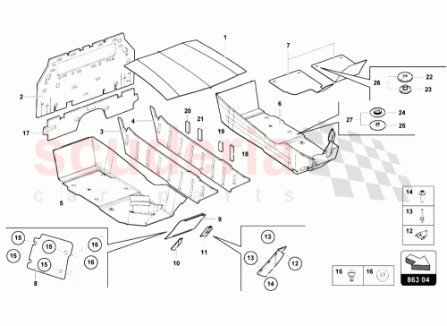 Part Diagram for Lamborghini 470864240E