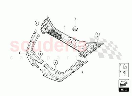 Part Diagram for Lamborghini 4T2819426E
