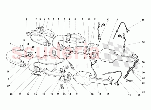Part Diagram for Lamborghini 06A906262AT