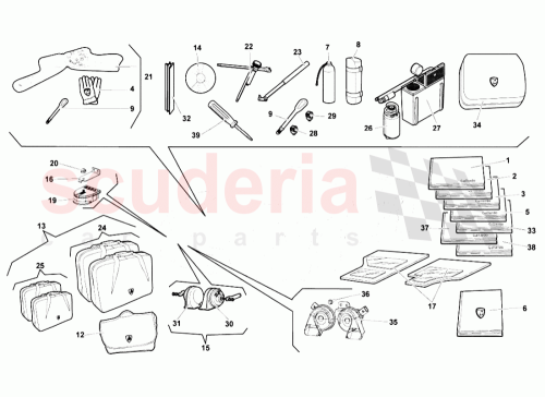 Part Diagram for Lamborghini 400012003DR