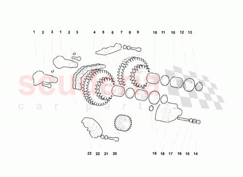 Part Diagram for Lamborghini 008300660