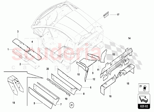 Part Diagram for Lamborghini 470803806C