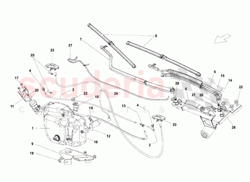 Part Diagram for Lamborghini 400971163C