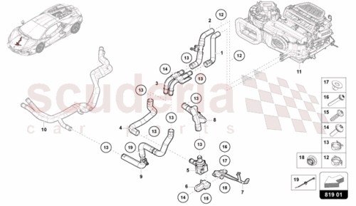 Part Diagram for Lamborghini 47B819379D