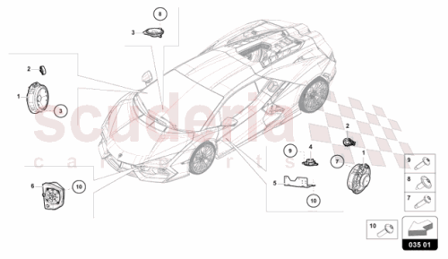 Part Diagram for Lamborghini 47B035381