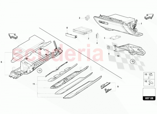 Part Diagram for Lamborghini 4ML857121
