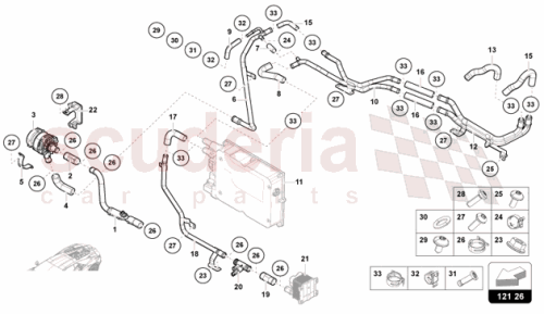 Part Diagram for Lamborghini 47B121619A