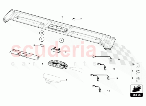 Part Diagram for Lamborghini 4T7867512JJS9