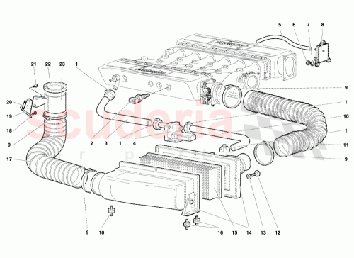 Part Diagram for Lamborghini 009453170