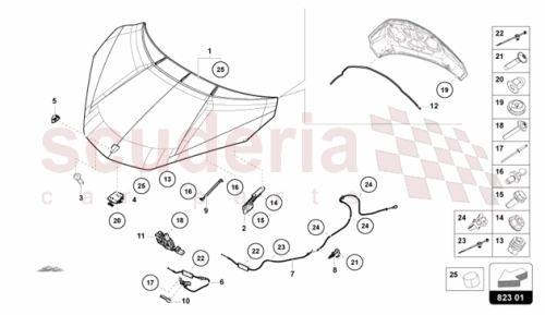 Part Diagram for Lamborghini 47B823021P012