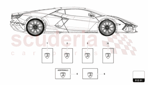 Part Diagram for Lamborghini 47B012760SF