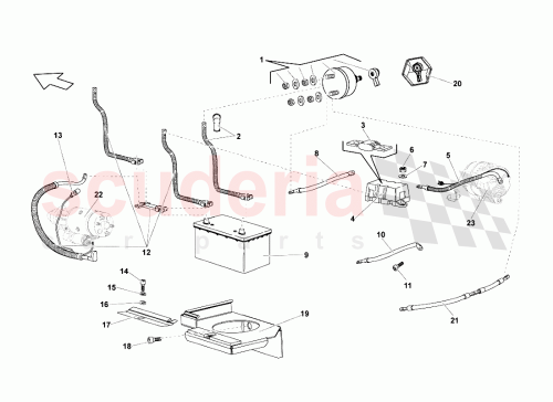 Part Diagram for Lamborghini 0R1470113