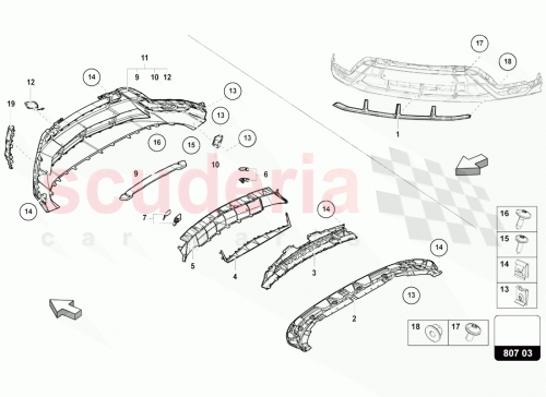 Part Diagram for Lamborghini 4ML807059GRU