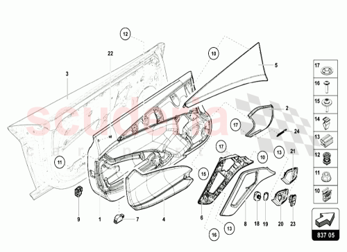 Part Diagram for Lamborghini 470868109D