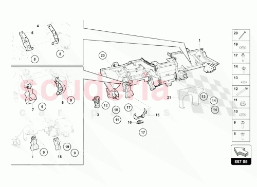Part Diagram for Lamborghini 470880224B