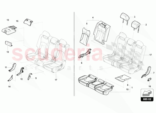 Part Diagram for Lamborghini 4ML885081