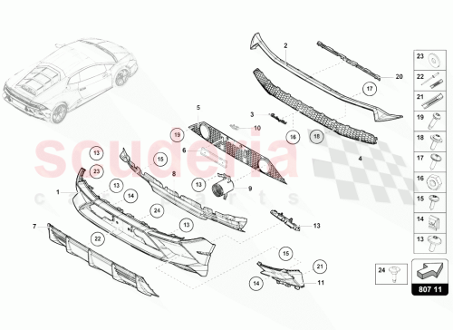 Part Diagram for Lamborghini 4T0807683B