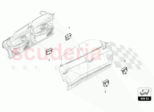 Part Diagram for Lamborghini 4M1959595D