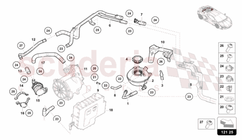 Part Diagram for Lamborghini 5Q0121407P