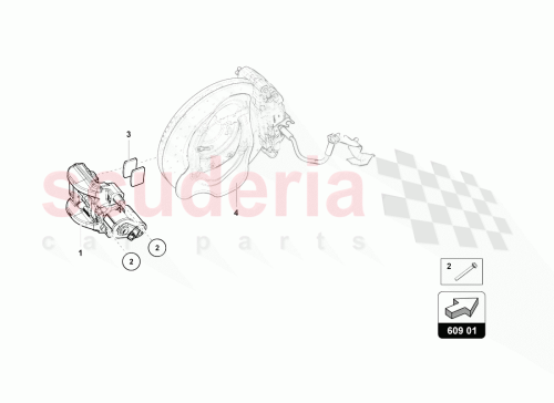 Part Diagram for Lamborghini 4S0698451N