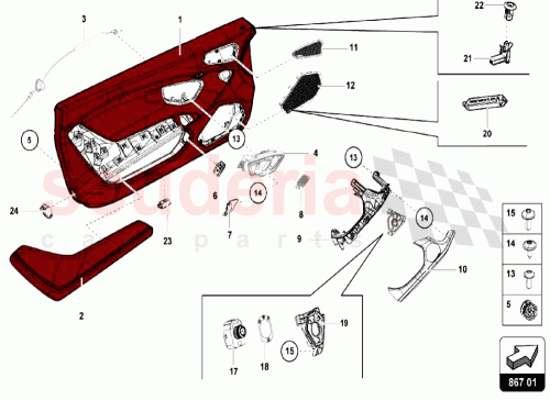 Part Diagram for Lamborghini 6Y0947411