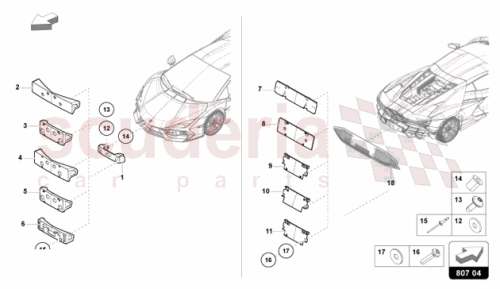 Part Diagram for Lamborghini 47B807119