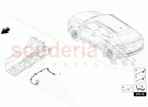 Part Diagram for Lamborghini 4M1971565A