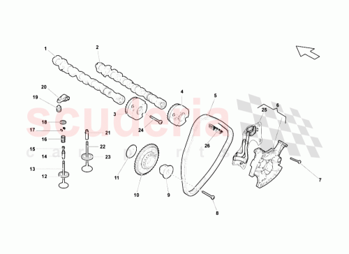 Part Diagram for Lamborghini 06E109465BK