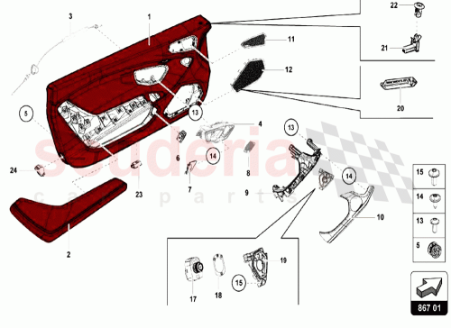 Part Diagram for Lamborghini 4T0867172E